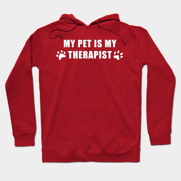 My pet is my therapist too Hoodie by SkelBunny